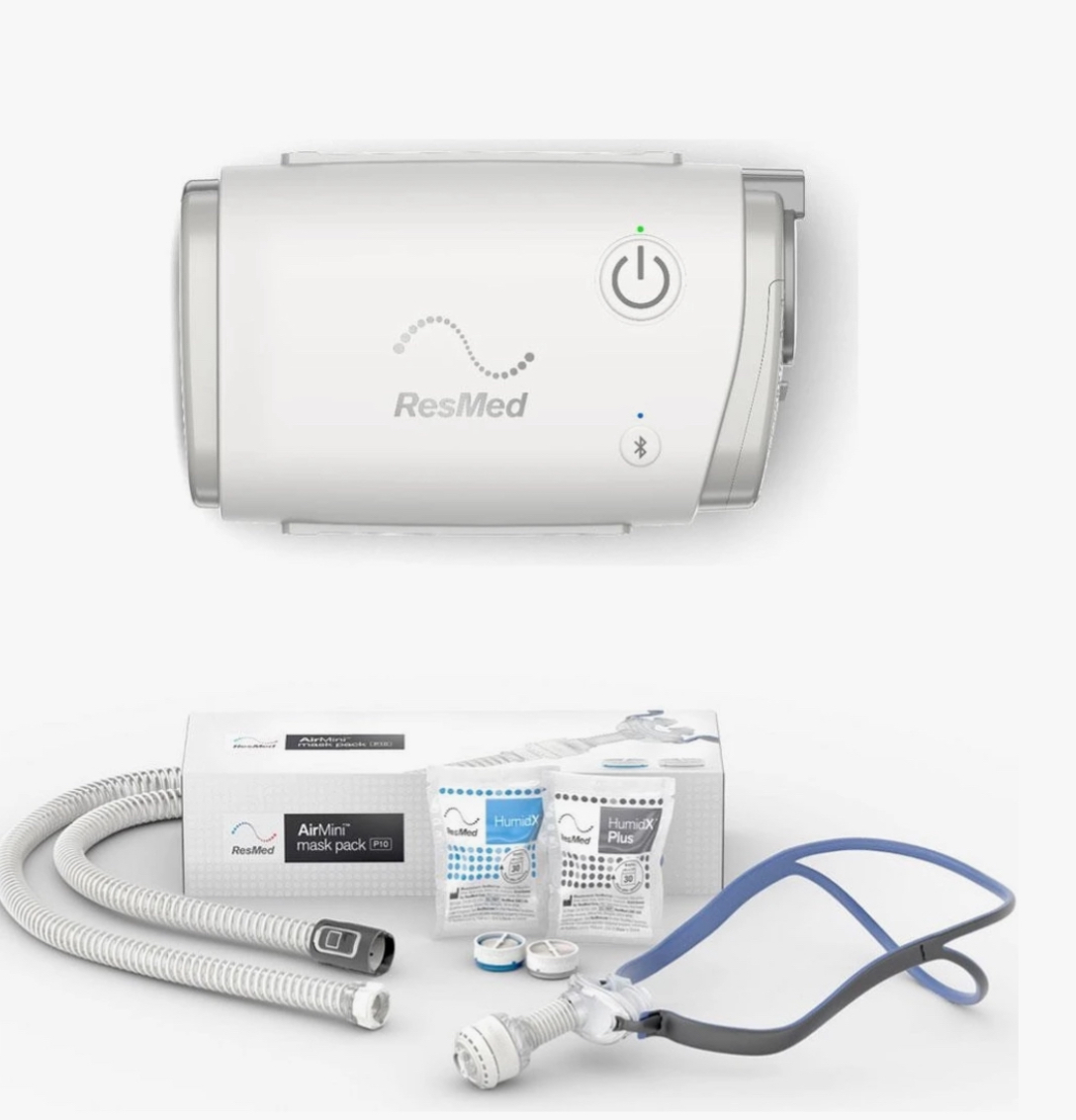 ResMed AirMini En Küçük Otomatik CPAP Uyku Apnesi Cihazı+N20 Maske